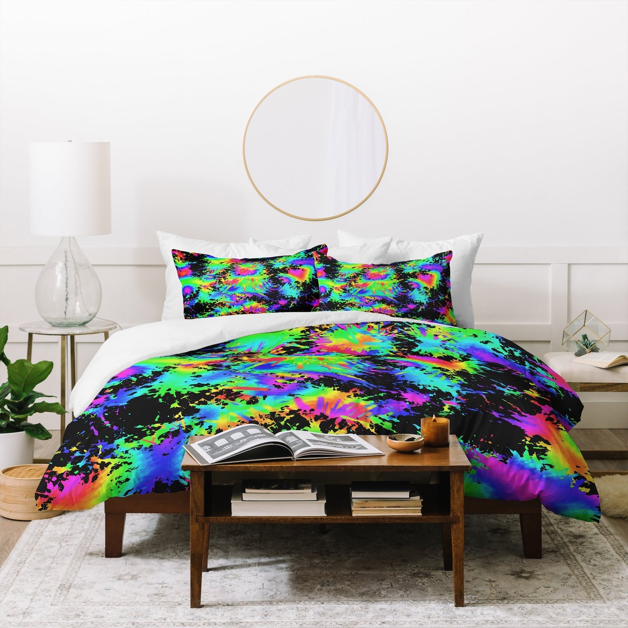 Lisa Argyropoulos Groovy Splash Night Duvet Cover
