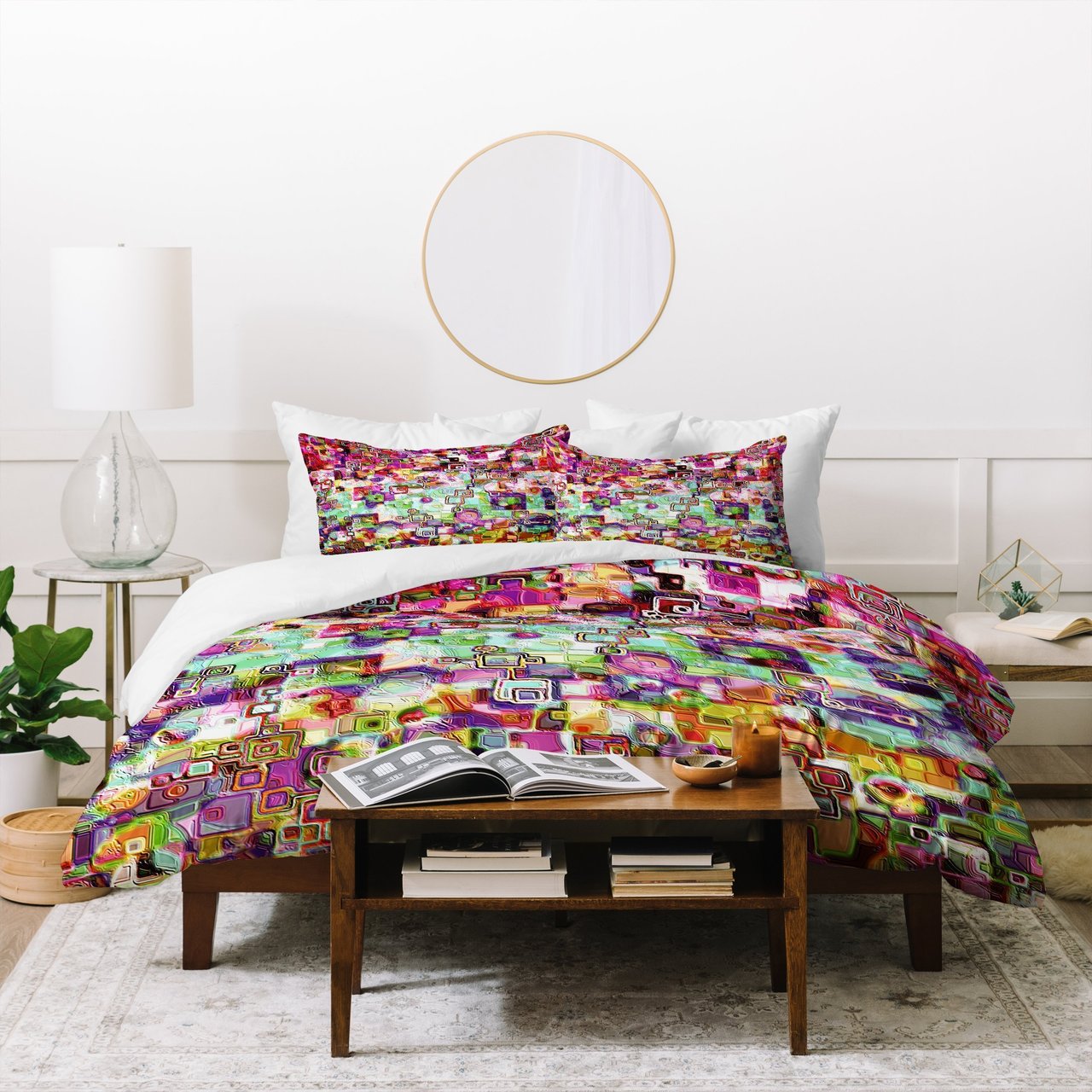 Lisa Argyropoulos Interlinking Possibilities Duvet Cover