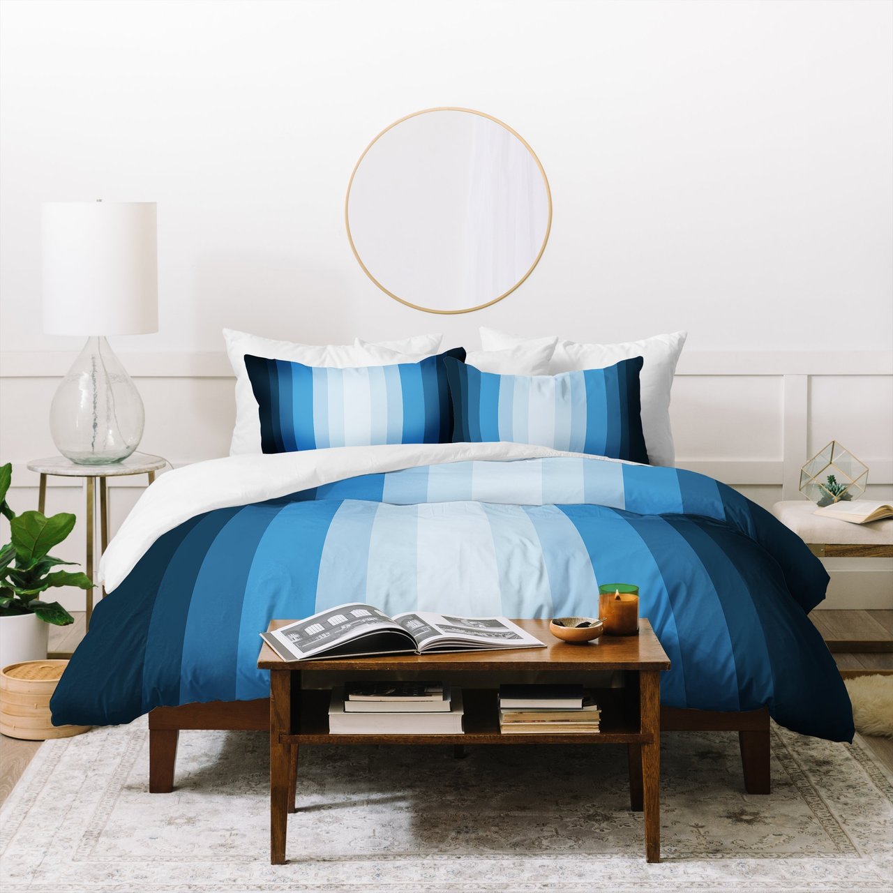 Lisa Argyropoulos Jazzy Blues Duvet Cover