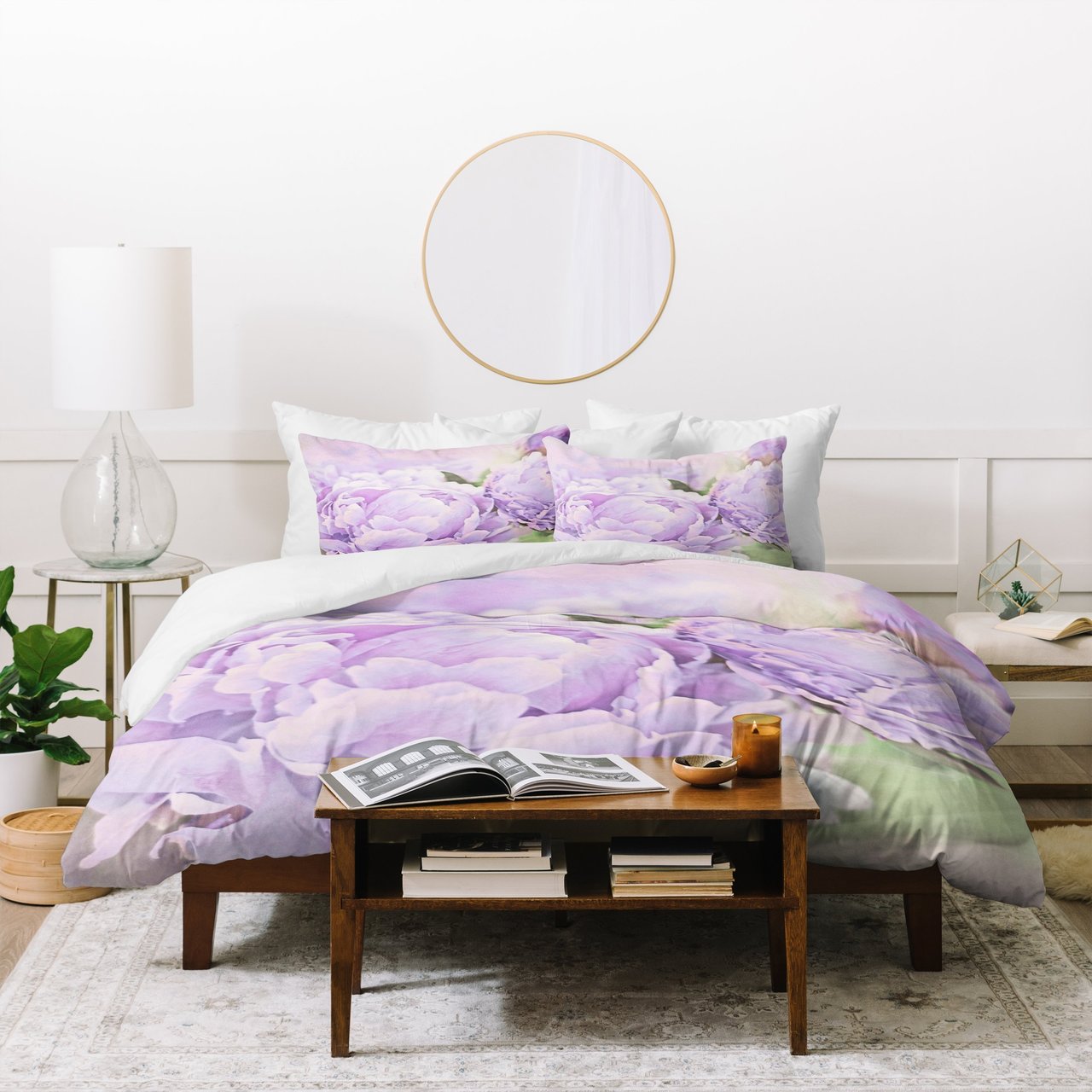 Lisa Argyropoulos Lavender Peonies Duvet Cover Bedding Sets