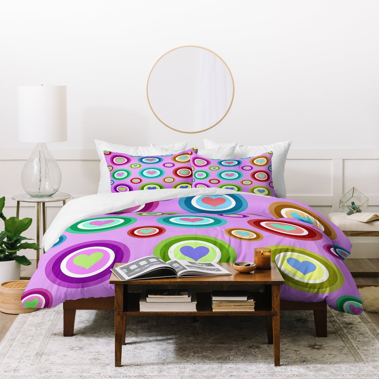 Lisa Argyropoulos Love Love Love Lovely Lavender Duvet Cover