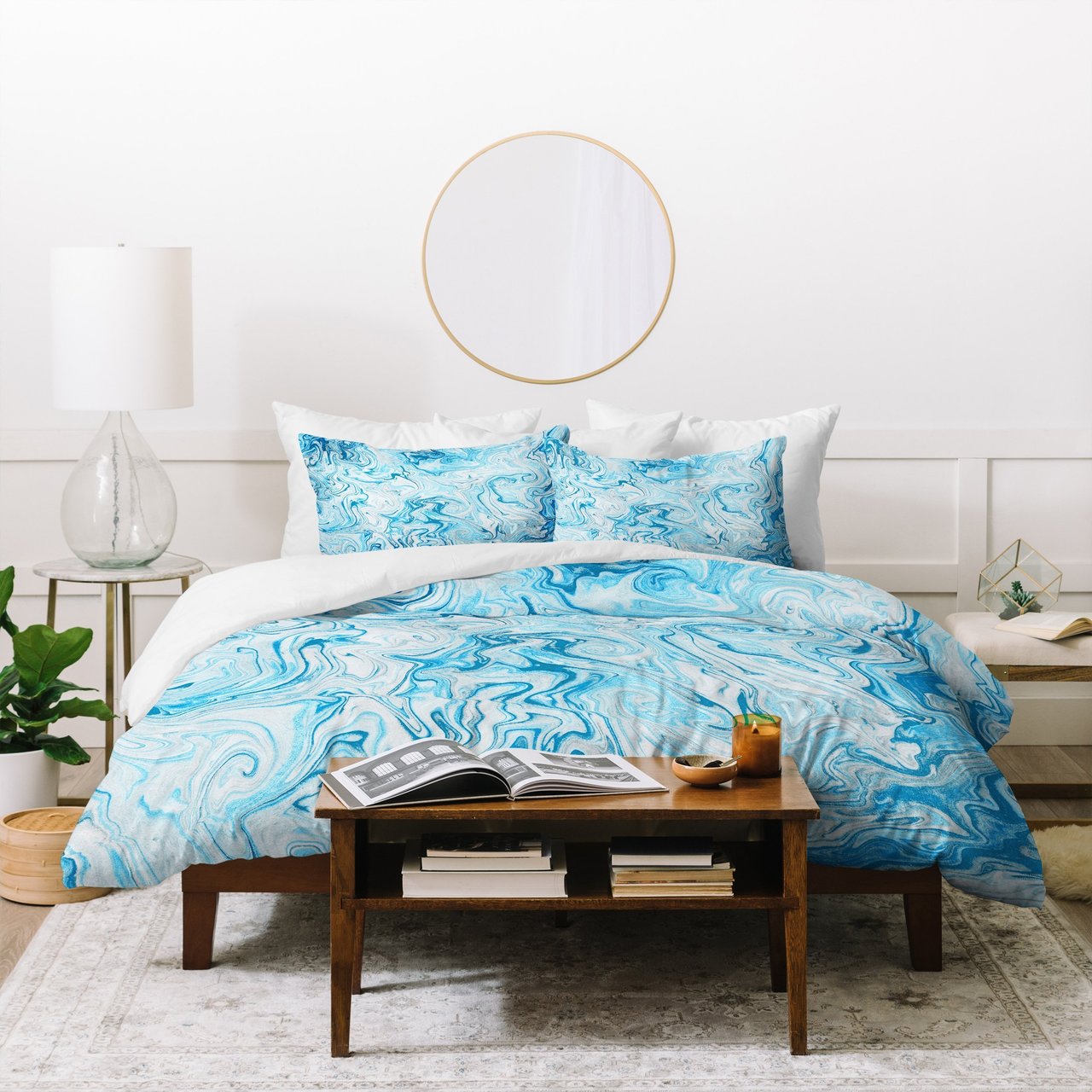 Lisa Argyropoulos Marble Twist VII Duvet Cover