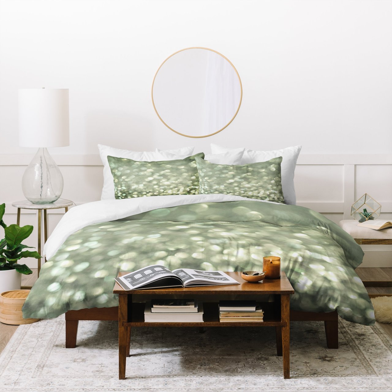 Lisa Argyropoulos Mingle 2 Silver Screen Duvet Cover