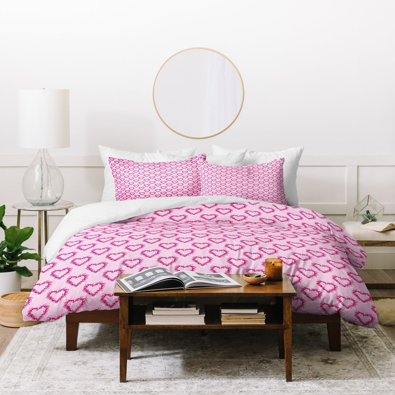 Lisa Argyropoulos Mini Hearts Pink Duvet Cover