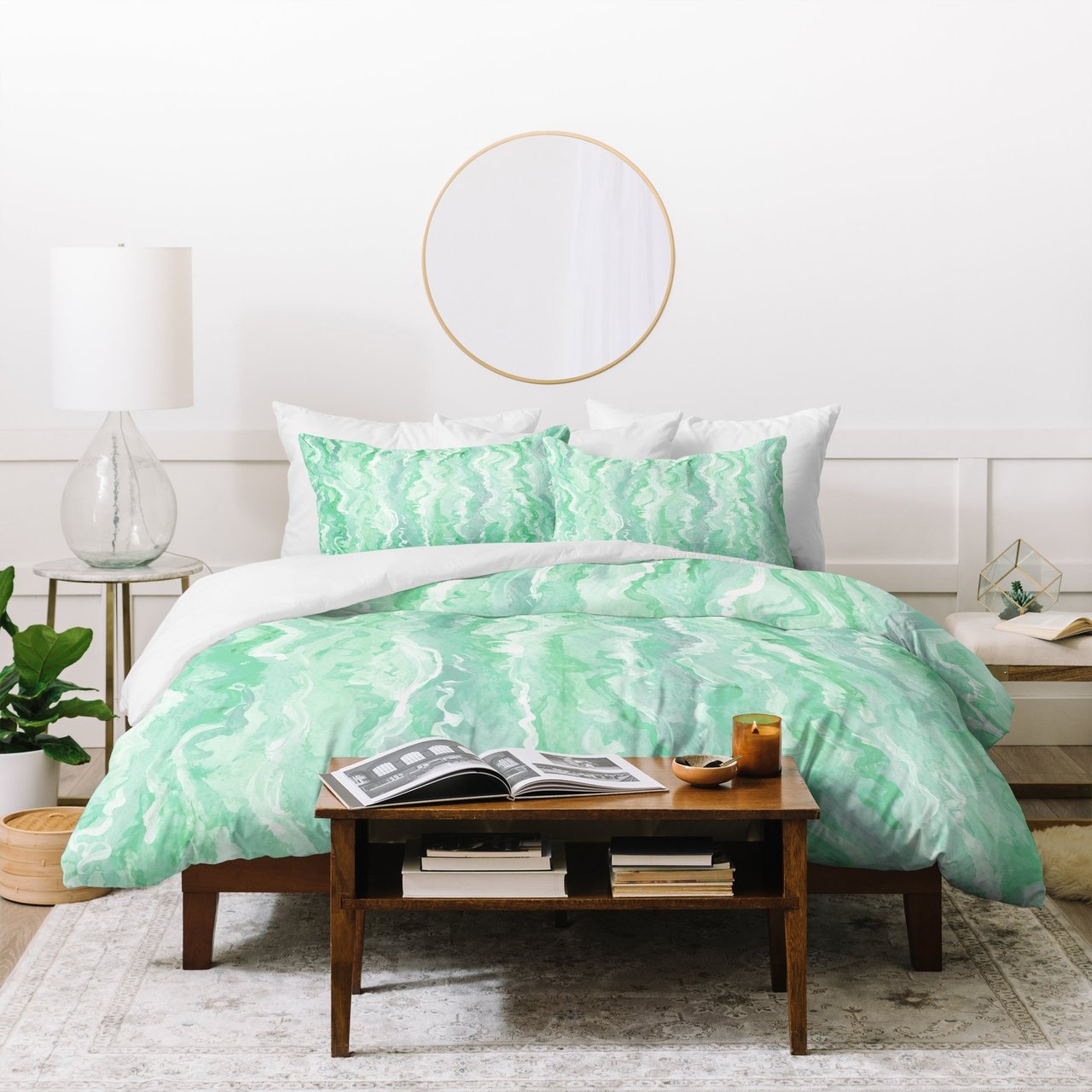 Lisa Argyropoulos Minty Melt Duvet Cover