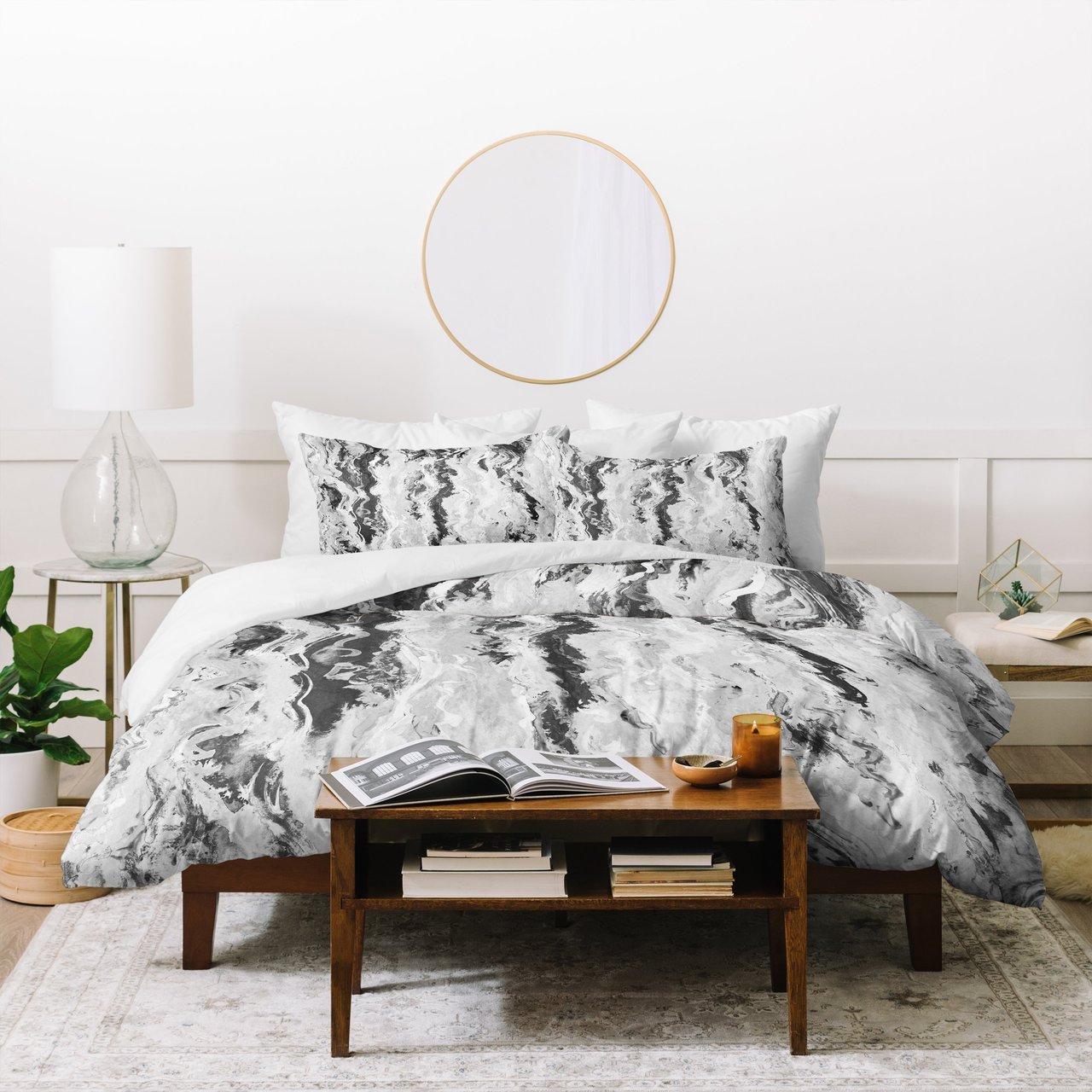 Lisa Argyropoulos Mono Melt Duvet Cover