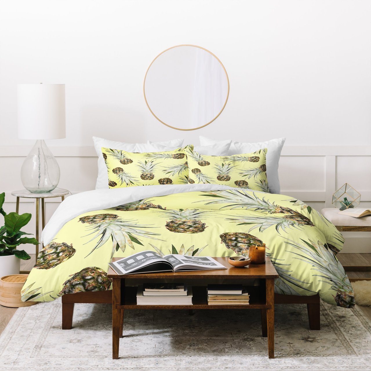 Lisa Argyropoulos Pineapple Jam Duvet Cover