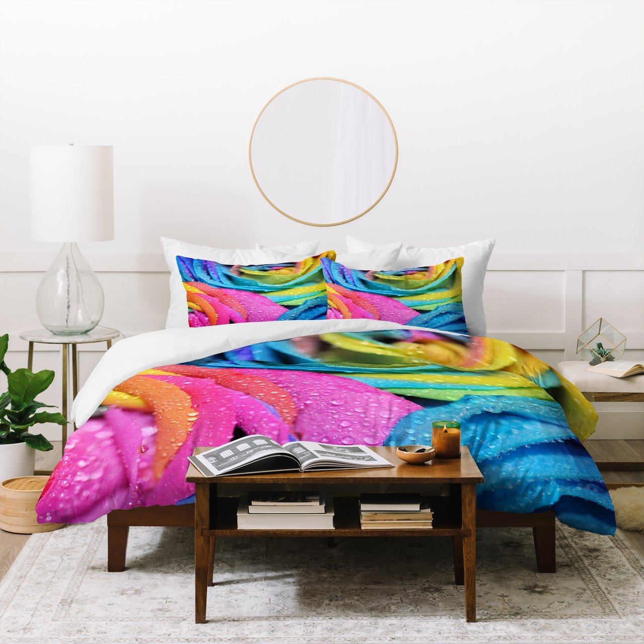 Lisa Argyropoulos Rainbow Swirl Duvet Cover