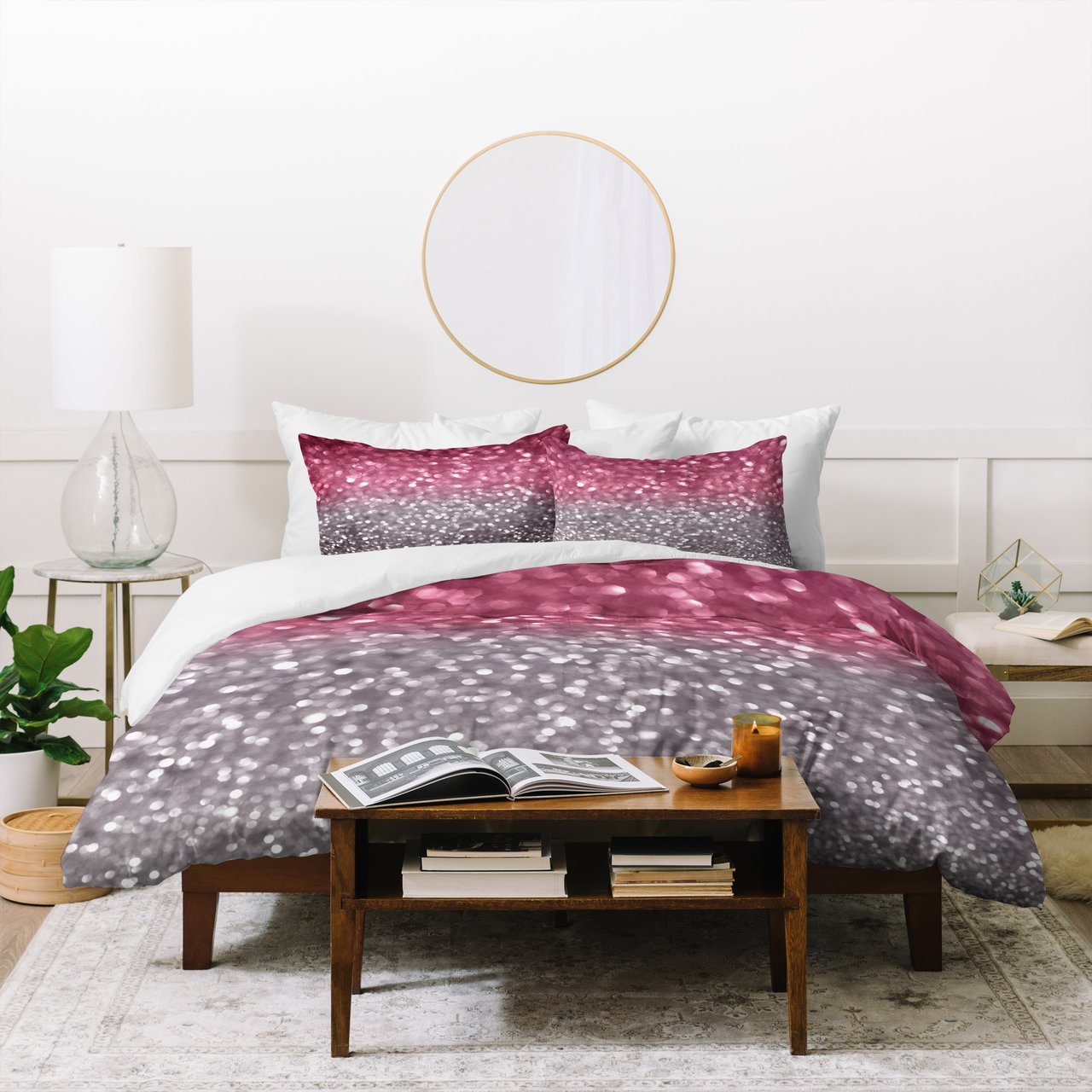 Lisa Argyropoulos Rose And Gray Duvet Cover