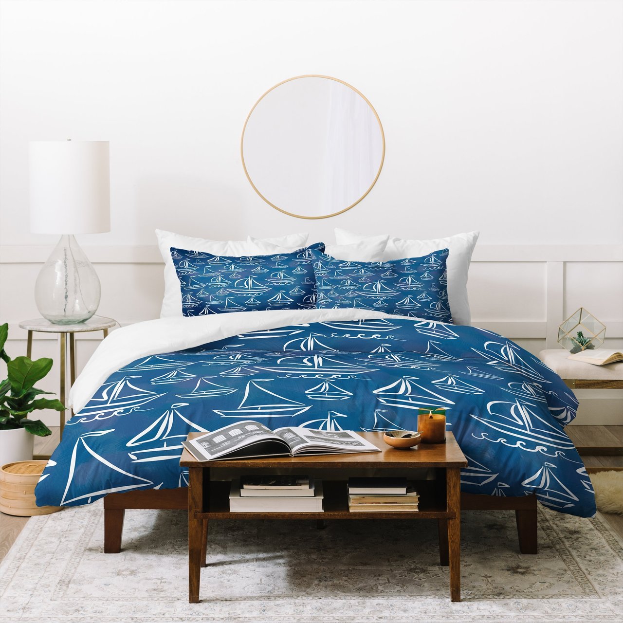 Lisa Argyropoulos Sail Away Blue Duvet Cover