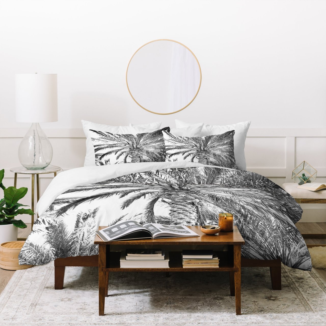 Lisa Argyropoulos San Diego Palms Duvet Cover