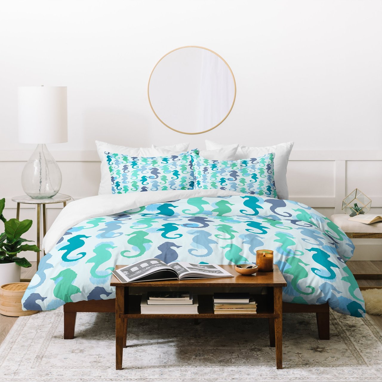 Lisa Argyropoulos Seahorses And Bubbles Duvet Cover Bedding Sets