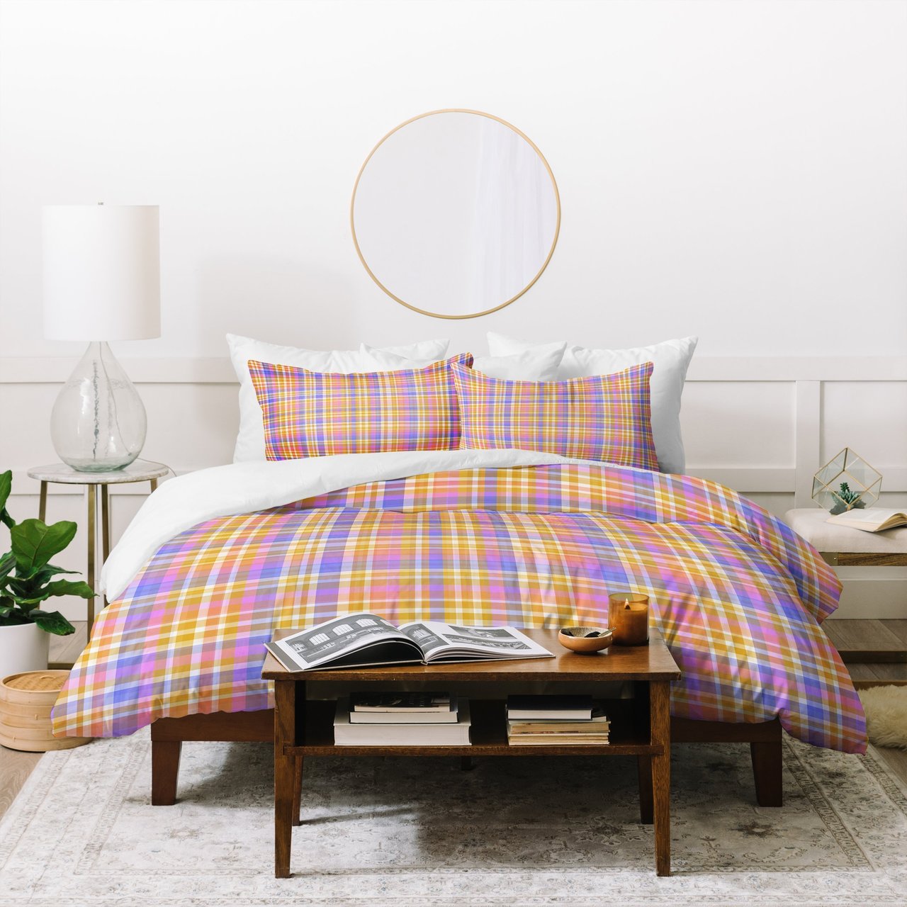 Lisa Argyropoulos Summer Plaid Duvet Cover