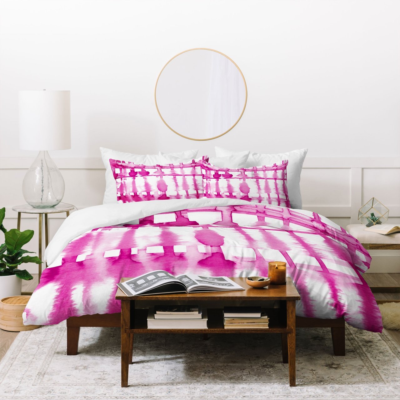 Lisa Argyropoulos Wild Magenta Duvet Cover