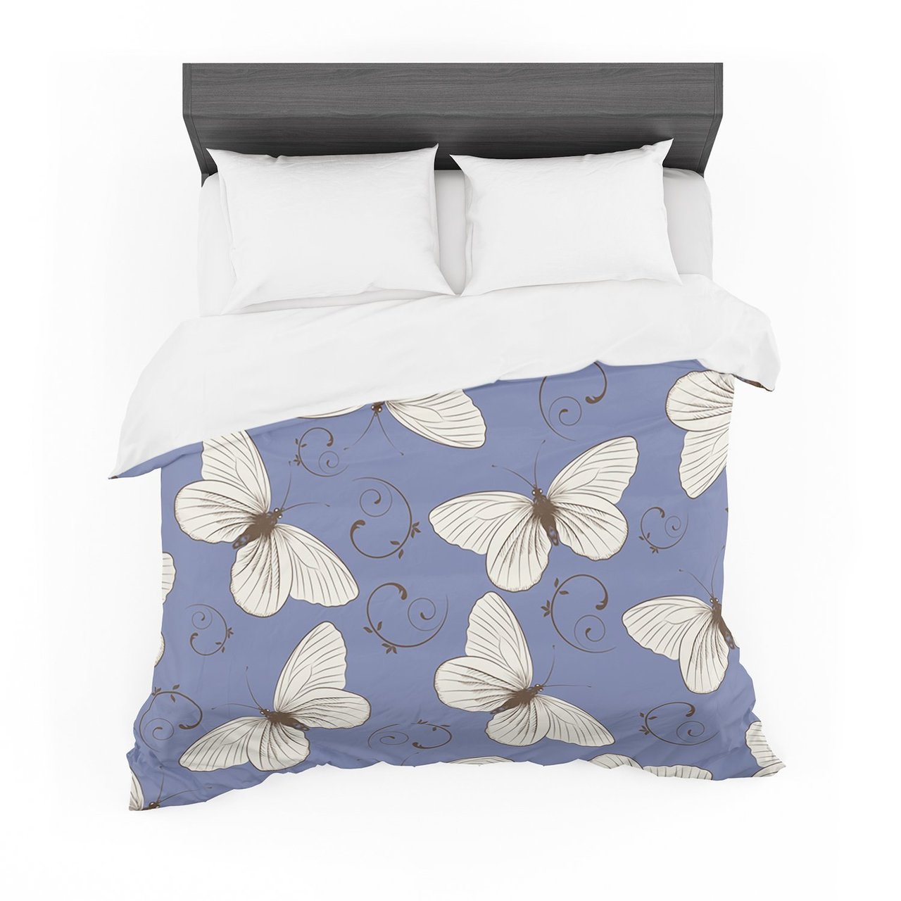Louise ‘Butterflies’ Blue Featherweight3D Customized Duvet Cover Bedding Sets