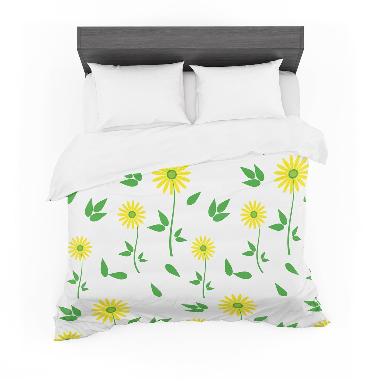 Louise ‘Daisy’ Yellow Green Featherweight3D Customized Duvet Cover Bedding Sets