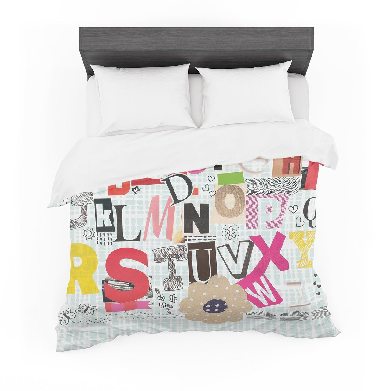 Louise Machado ‘ABC’ Cotton3D Customized Duvet Cover Bedding Sets