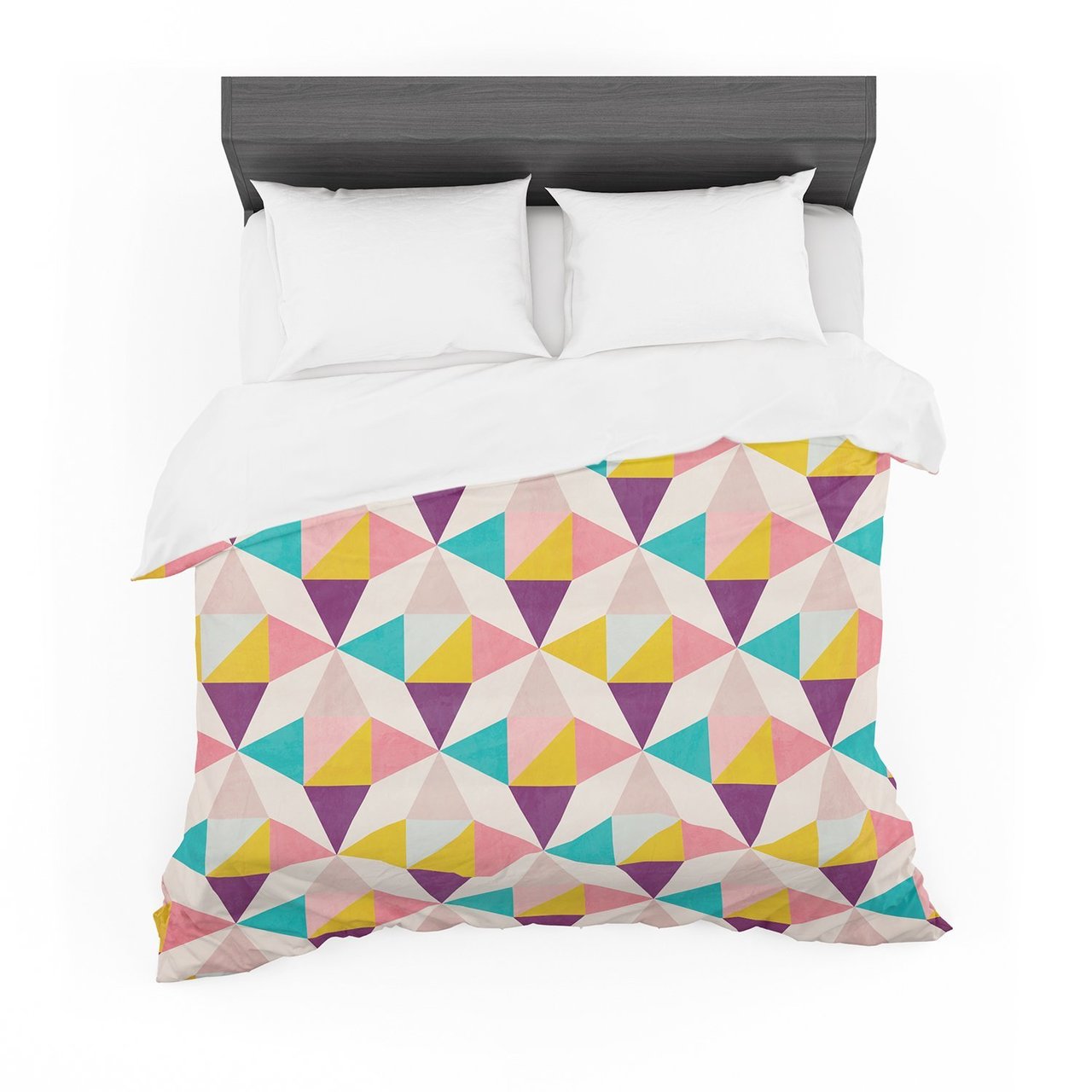 Louise Machado ‘Amethyst’ Purple Teal Cotton3D Customized Duvet Cover Bedding Sets