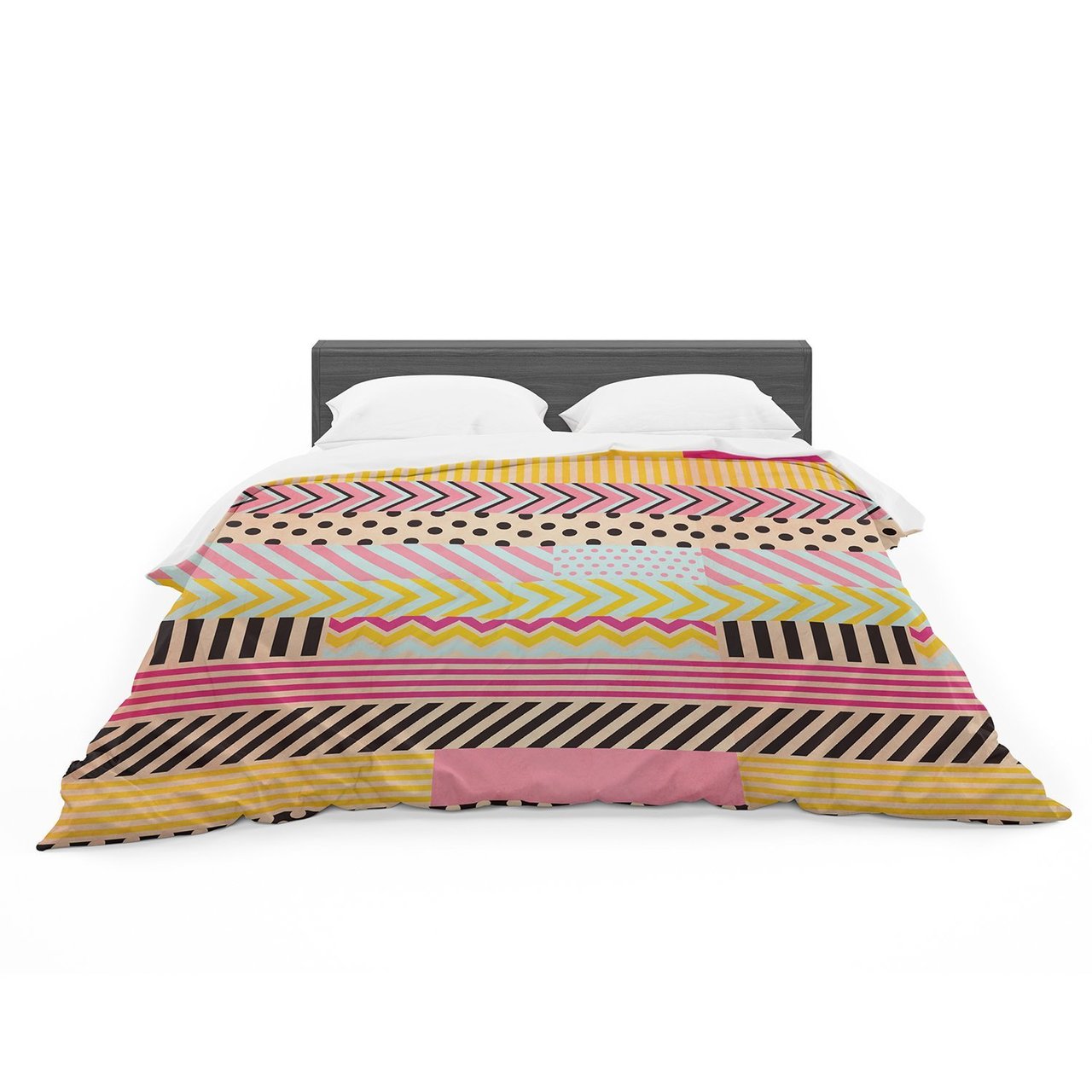 Louise Machado ‘Decorative Tape’ Red Orange Featherweight3D Customized Duvet Cover Bedding Sets