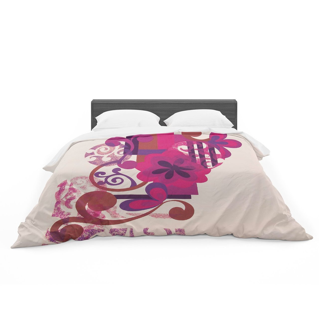 Louise Machado ‘Lilac’ Cotton3D Customized Duvet Cover Bedding Sets