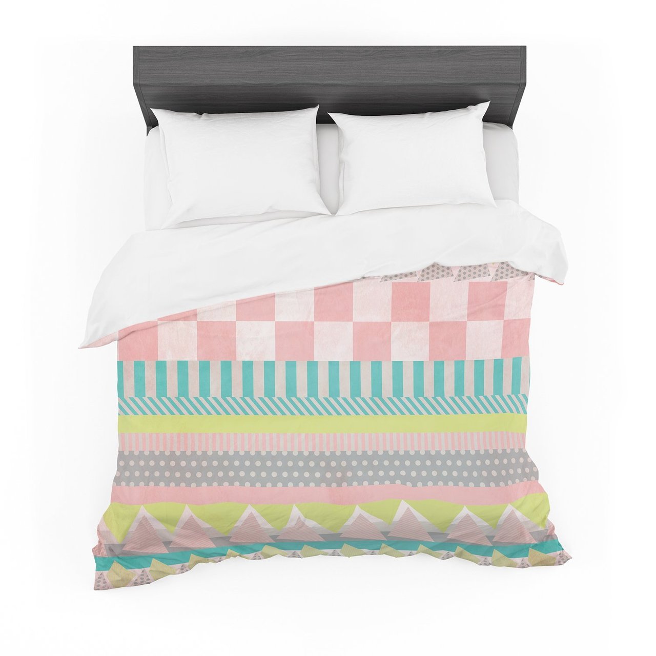 Louise Machado ‘Luna’ Pastel Pattern Cotton3D Customized Duvet Cover Bedding Sets