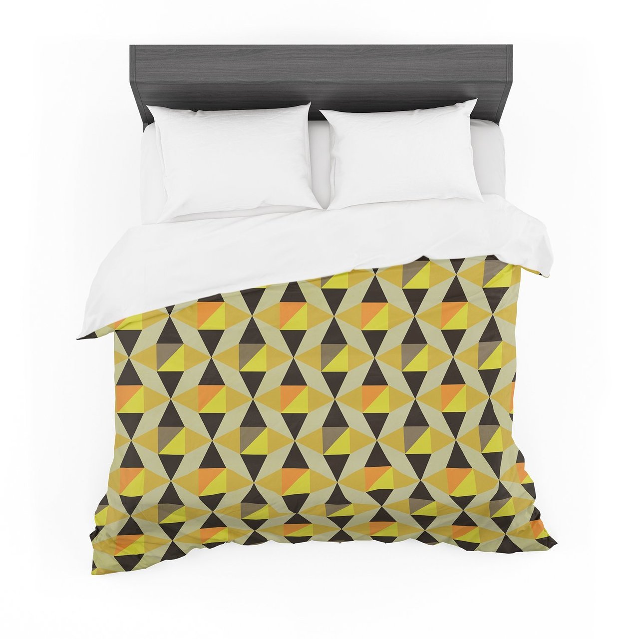 Louise Machado ‘Onyx’ Yellow Black Featherweight3D Customized Duvet Cover Bedding Sets
