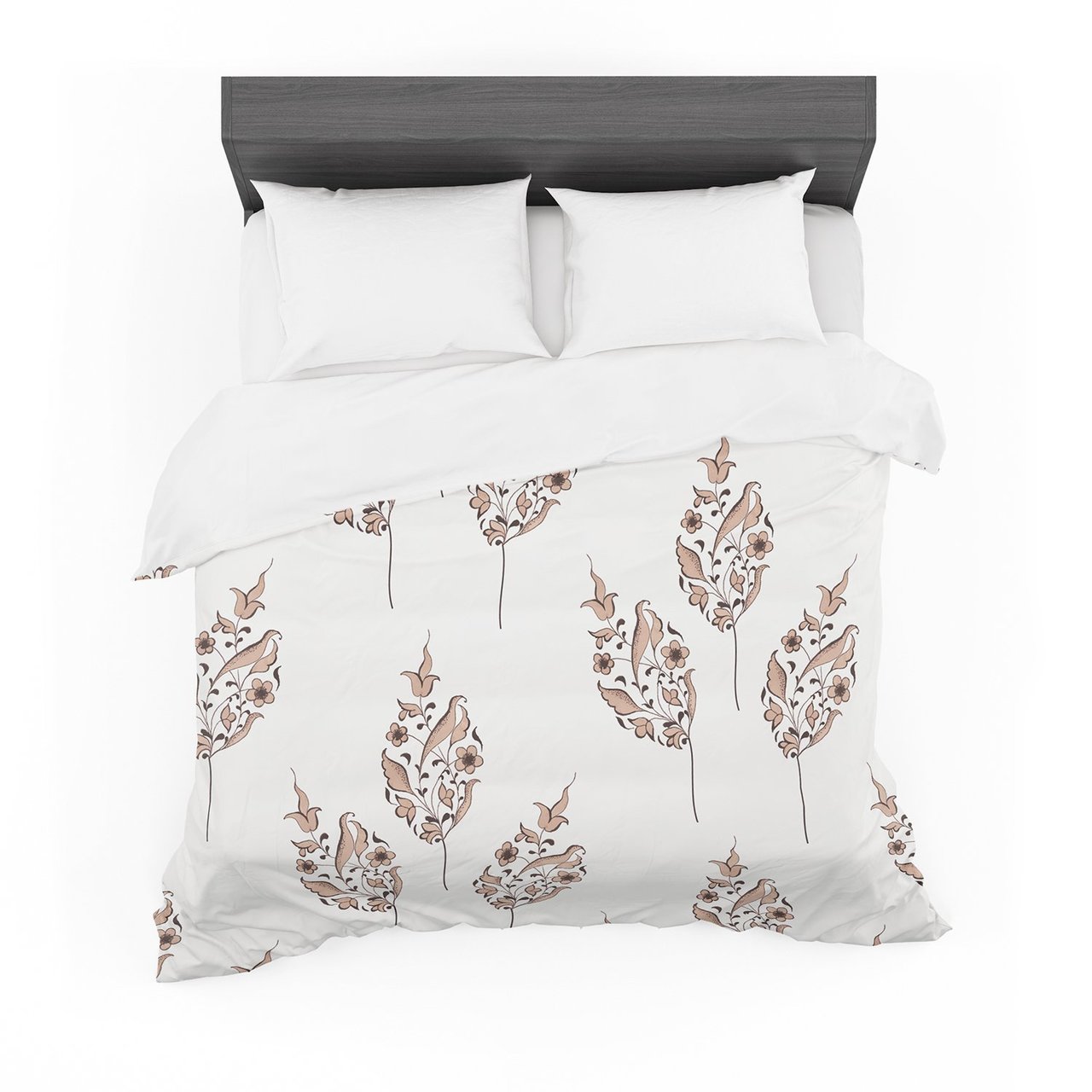 Louise ‘Pattern’ Brown Flower Featherweight3D Customized Duvet Cover Bedding Sets