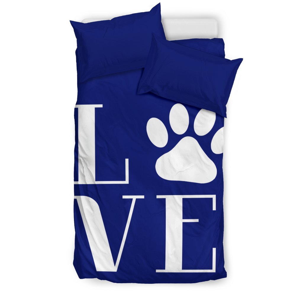 Love Dogs Paw 3D Customized Duvet Cover Bedding Sets