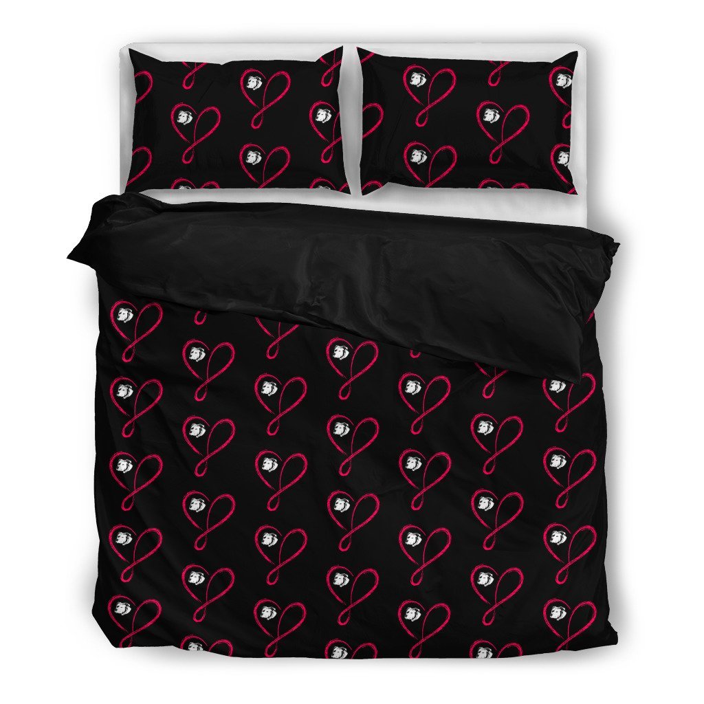 Love Infinity Pit Bull 3D Customized Duvet Cover Bedding Sets