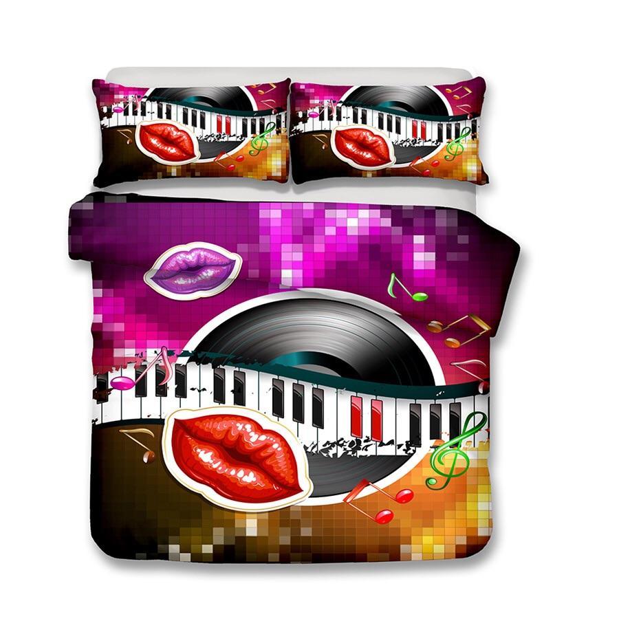 Love Of Music 3D Customized Duvet Cover Bedding Sets