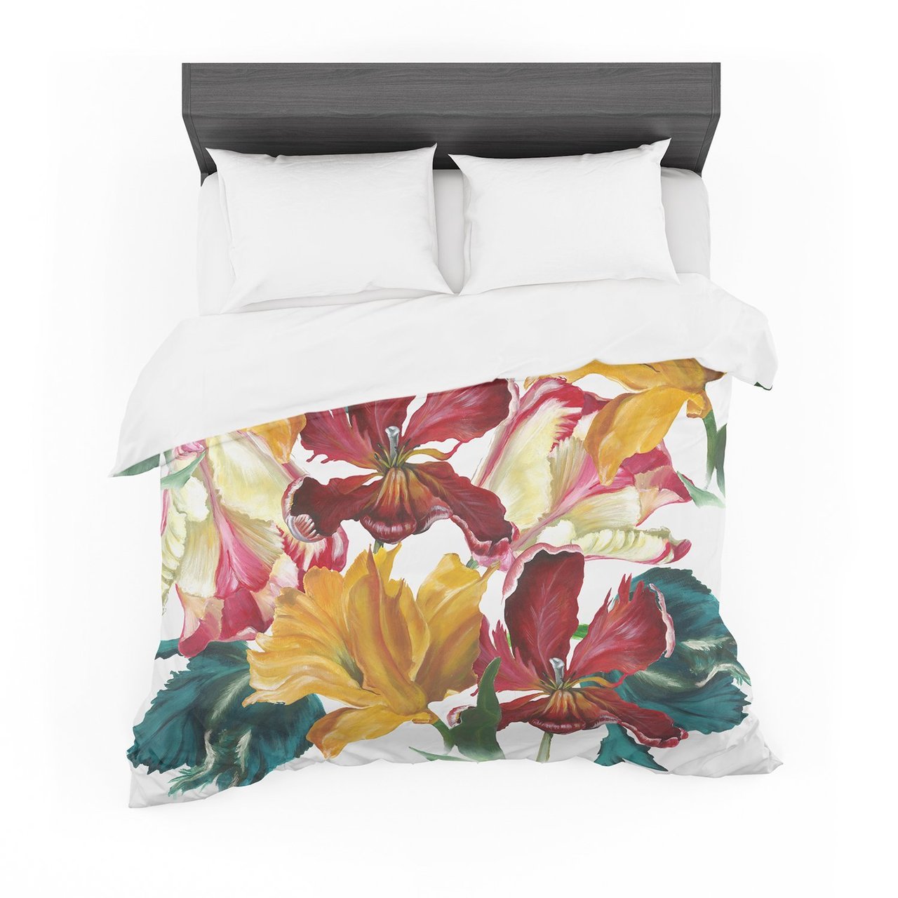 Lydia Martin ‘Flower Power’ Floral Rainbow Cotton3D Customized Duvet Cover Bedding Sets
