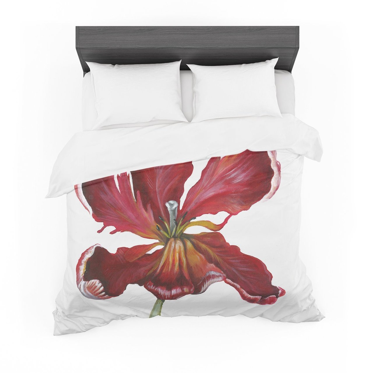 Lydia Martin ‘Open Tulip’ Cotton3D Customized Duvet Cover Bedding Sets