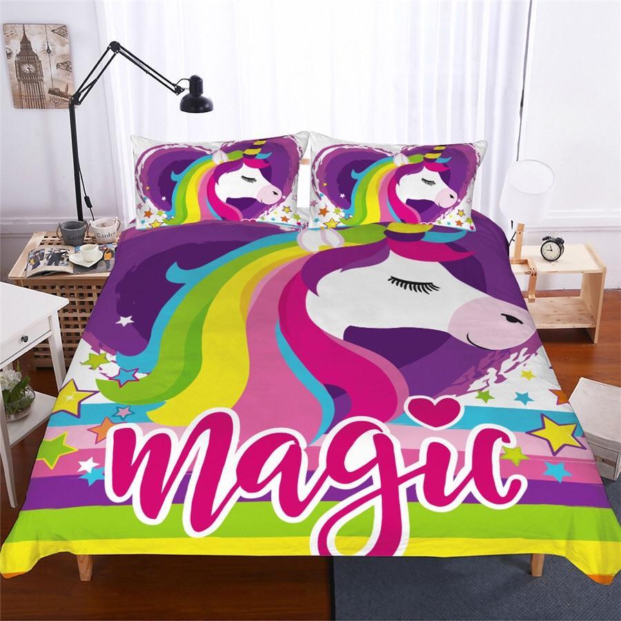 Magic Unicorn 3D Customized Duvet Cover Bedding Sets