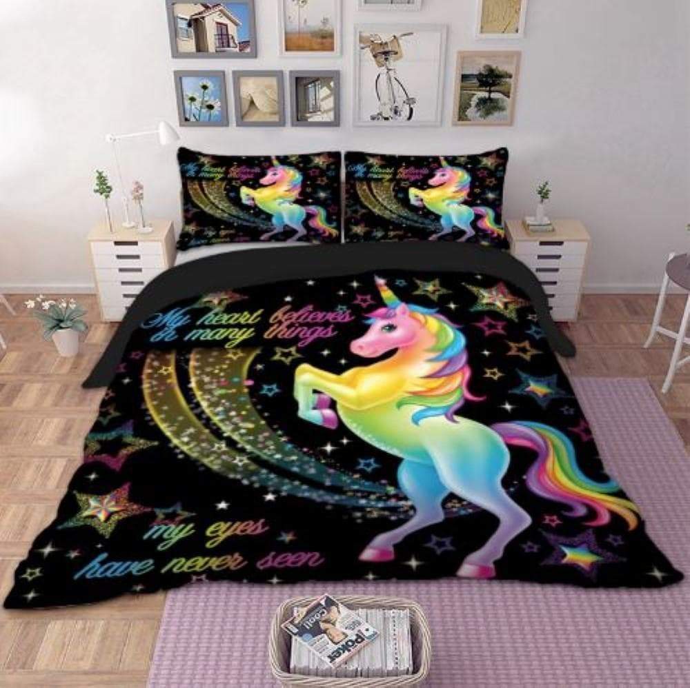 Magical Unicorn 3D Customized Duvet Cover Bedding Sets