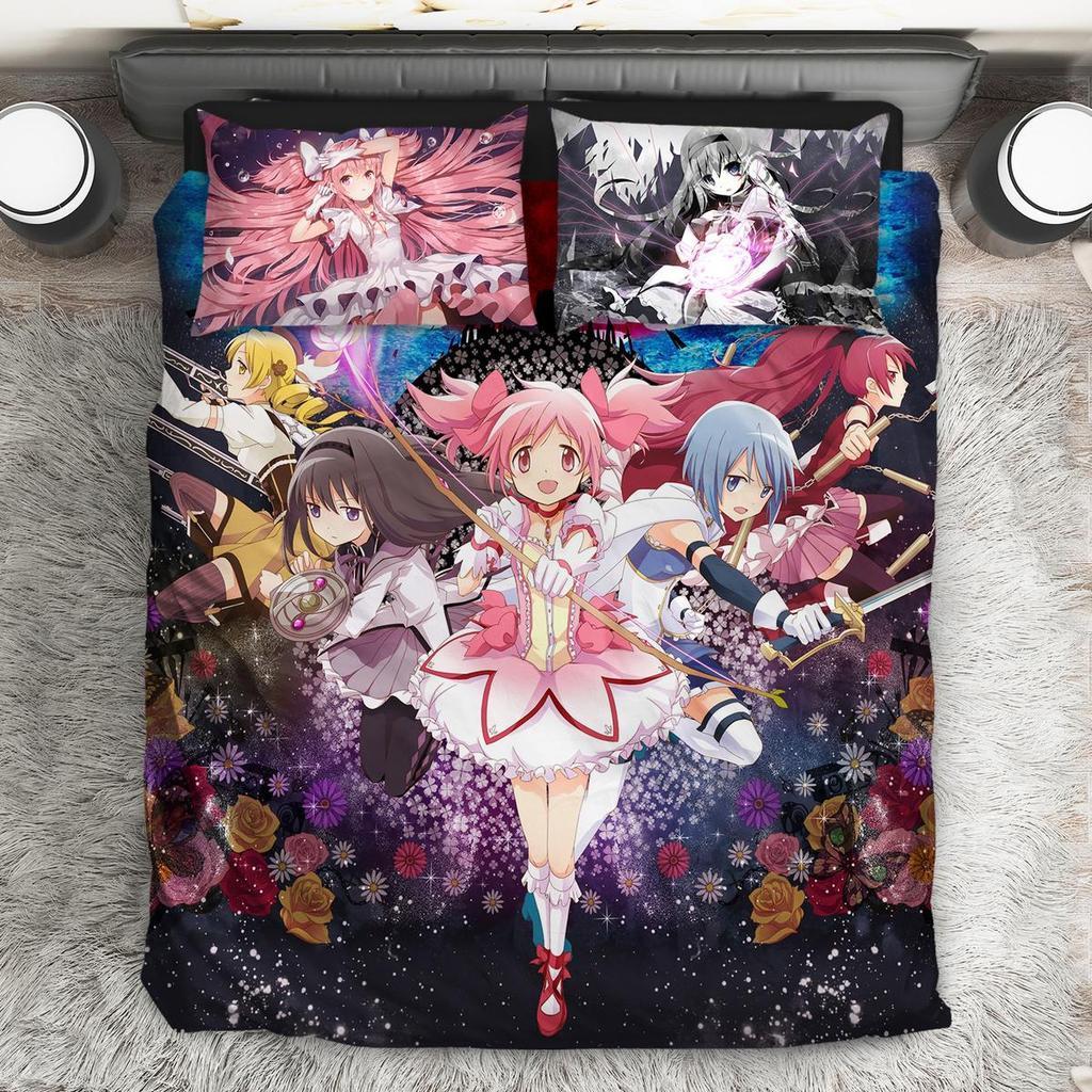 Mahohojo Madoka ? Magica 3D Customized Duvet Cover Bedding Sets