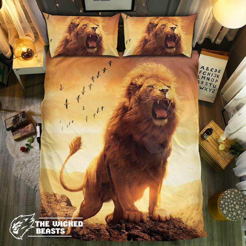Majestic Lion3D Customized Duvet Cover Bedding Sets