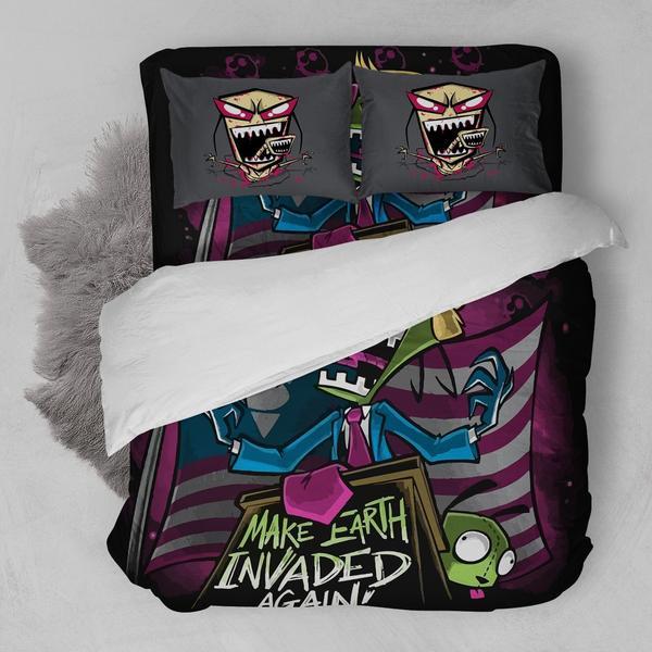 Make Earth Invaded Again 3D Customized Duvet Cover Bedding Sets