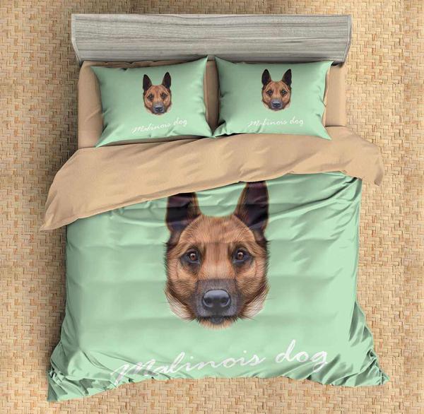 Malinois Dog 3D Customized Duvet Cover Bedding Sets