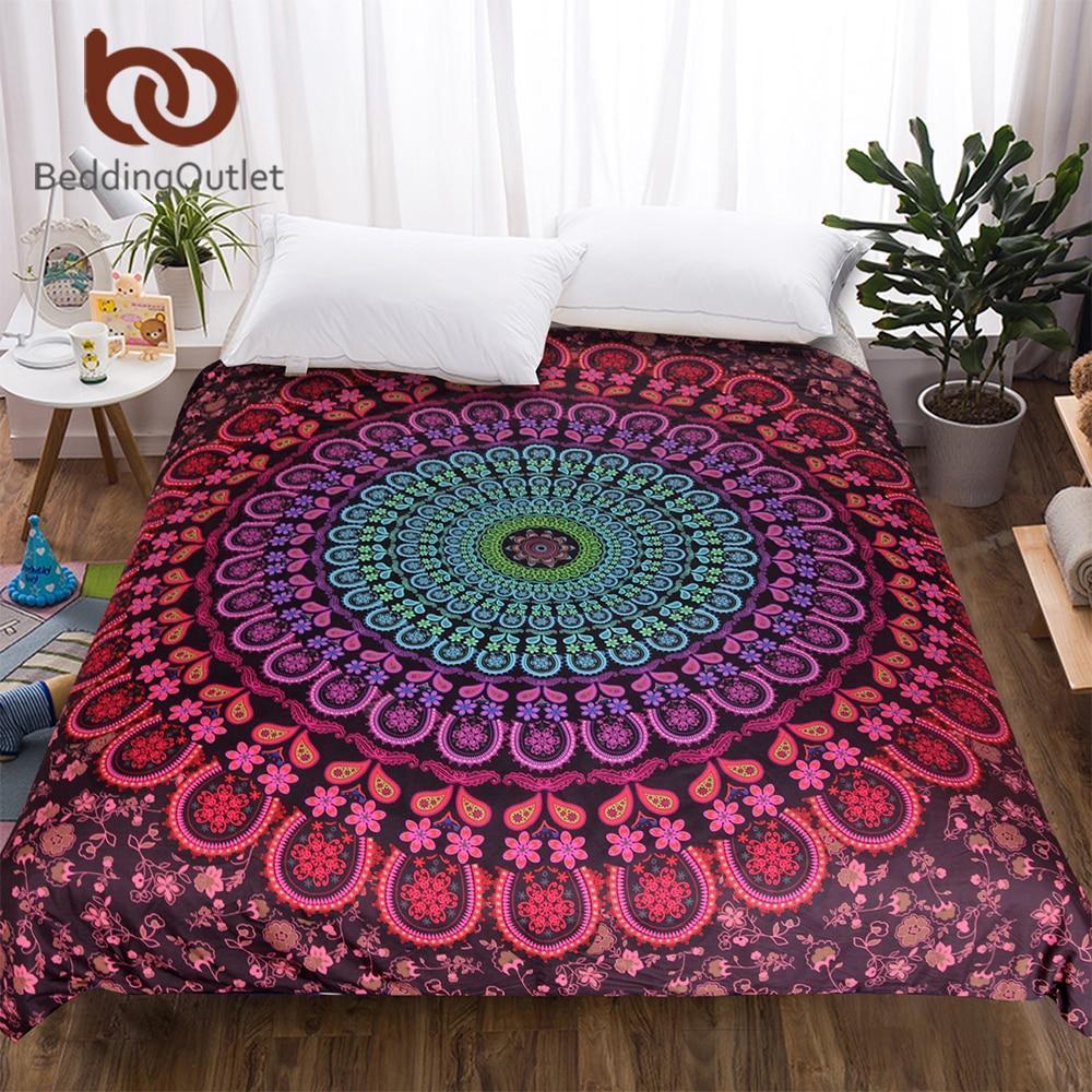 Mandala Bedspreads Bohemian Printed Bedding Cover sets 1-Piece