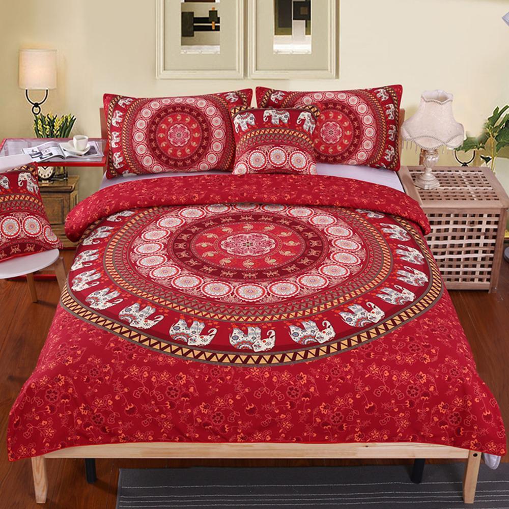 Mandala Elephant Bedding Set