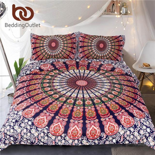 Mandala Floral 3D Customized Duvet Cover Bedding Sets