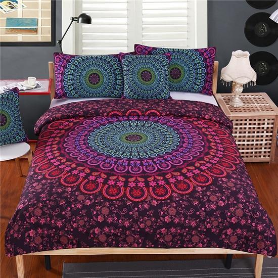 Mandala Queenoft Bedclothes Twill Bohemian Print et 4pcs et Home3D Customized Duvet Cover Bedding Sets