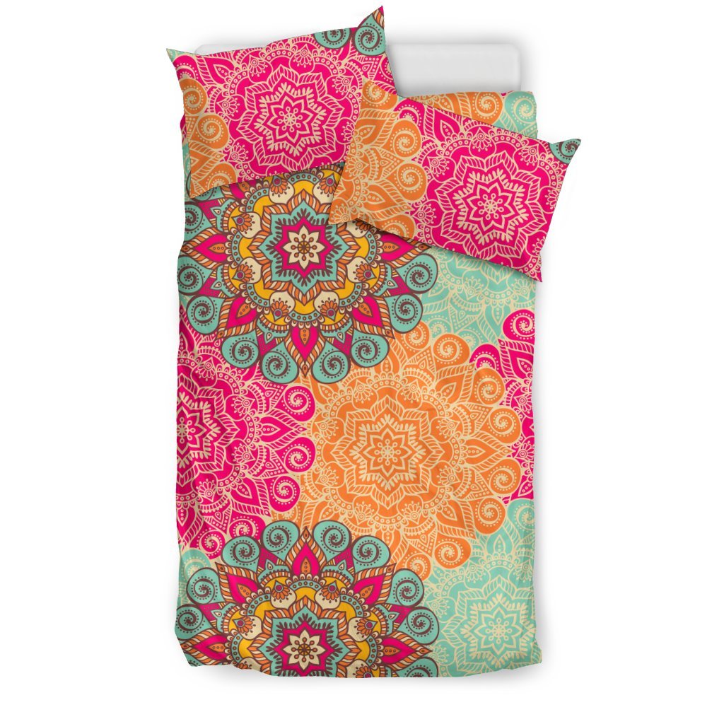 Mandala Vintage Color 3D Customized Duvet Cover Bedding Sets