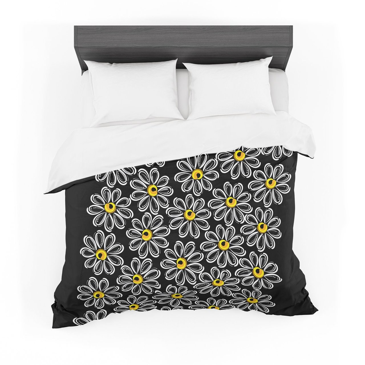 Maria Bazarova ‘Chamomile ‘ Yellow Floral Featherweight3D Customized Duvet Cover Bedding Sets
