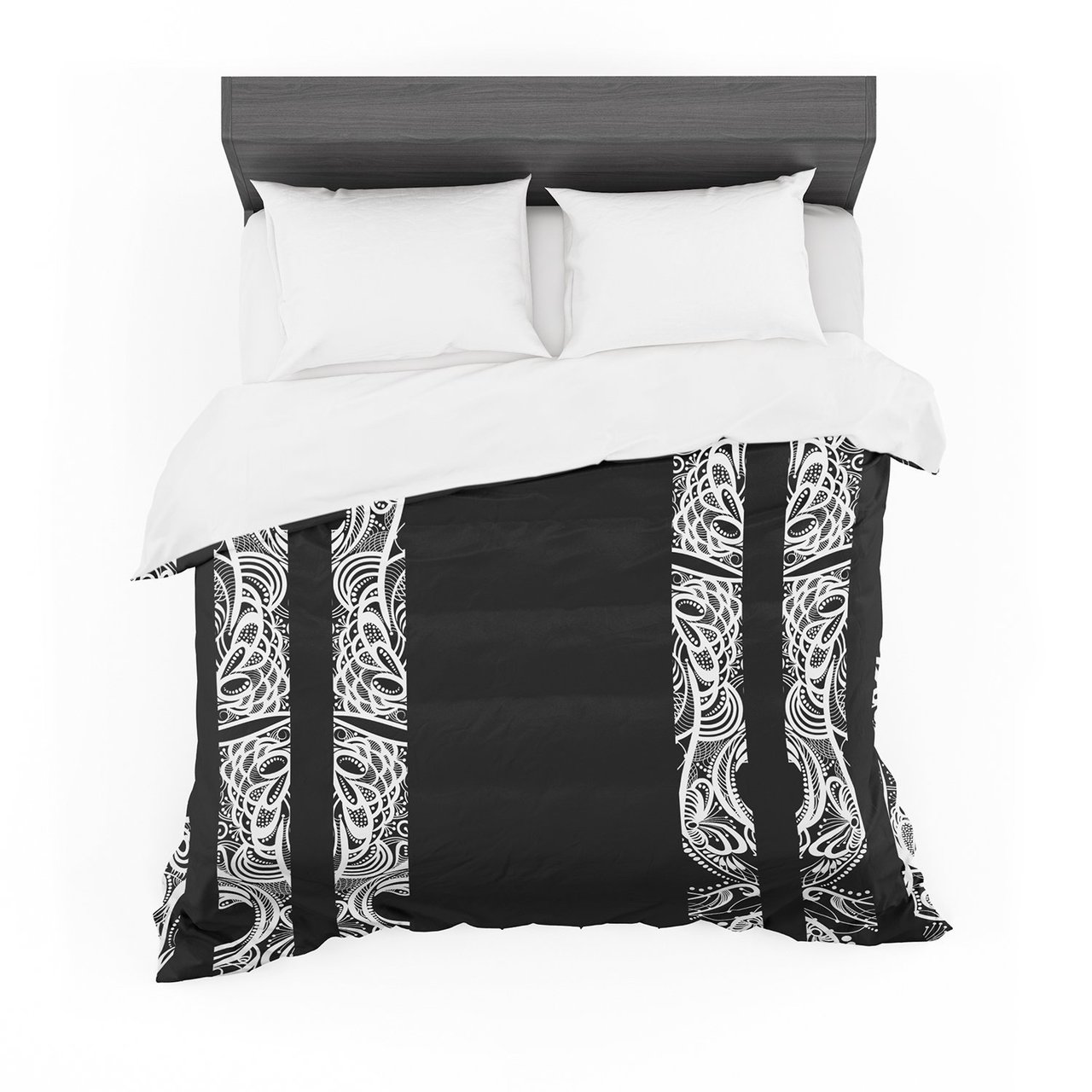 Maria Bazarova ‘Lines’ Vector Art Deco Featherweight3D Customized Duvet Cover Bedding Sets