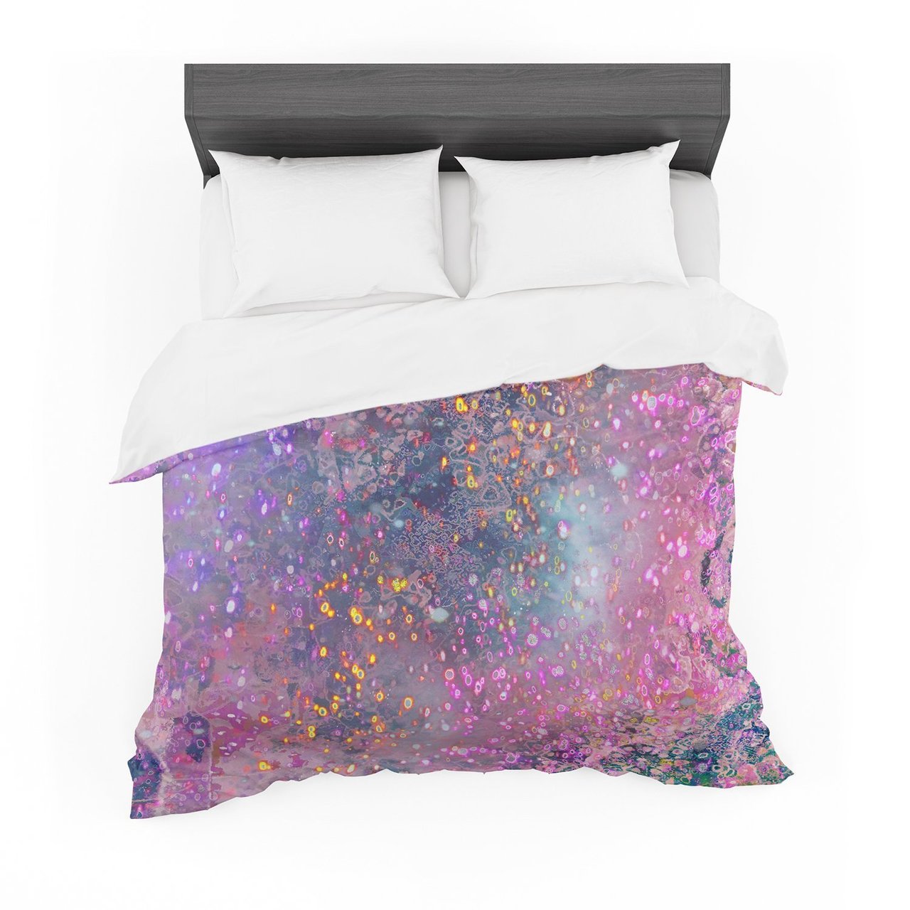 Marianna Tankelevich ‘Pink Universe’ Pink Purple Cotton3D Customized Duvet Cover Bedding Sets