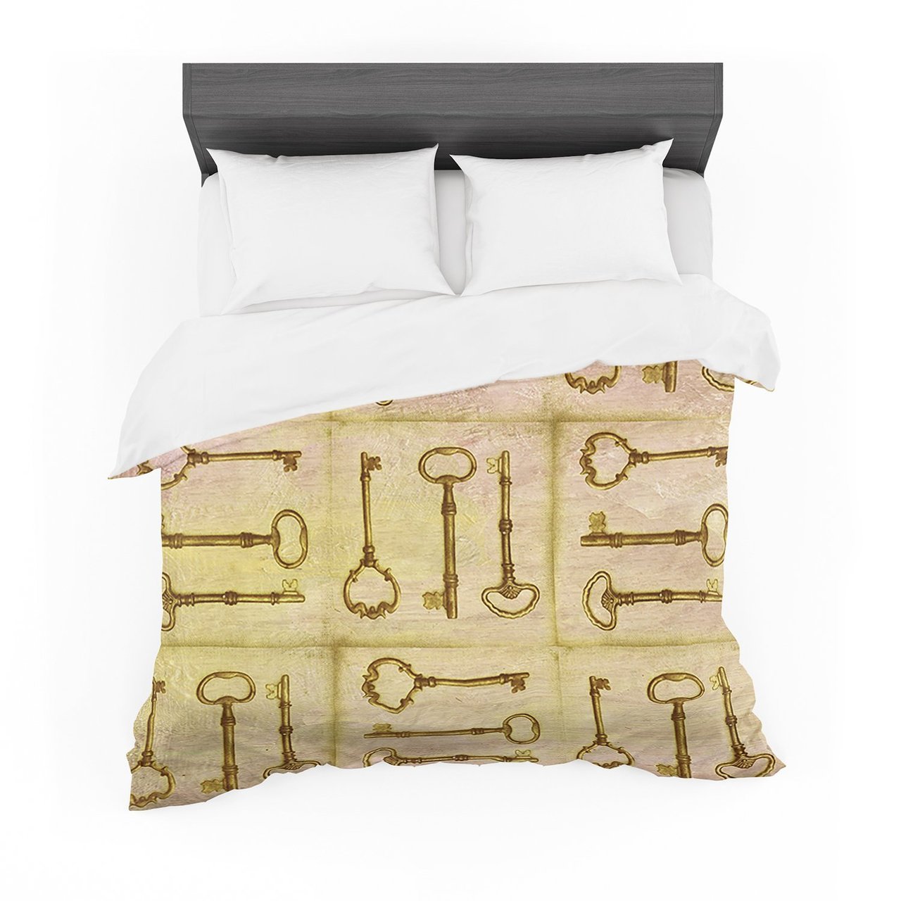 Marianna Tankelevich ‘Secret Keys’ Tan Brown Featherweight3D Customized Duvet Cover Bedding Sets