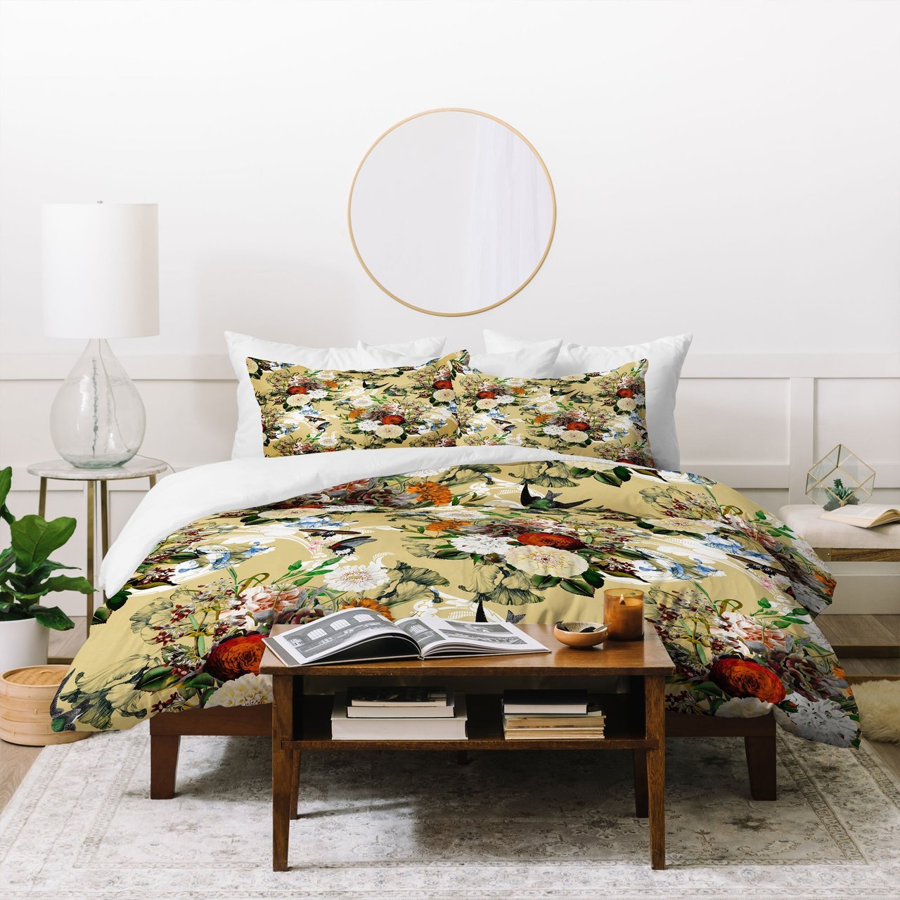 Marta Barragan Camarasa Baroque flower bouquet II Duvet Cover