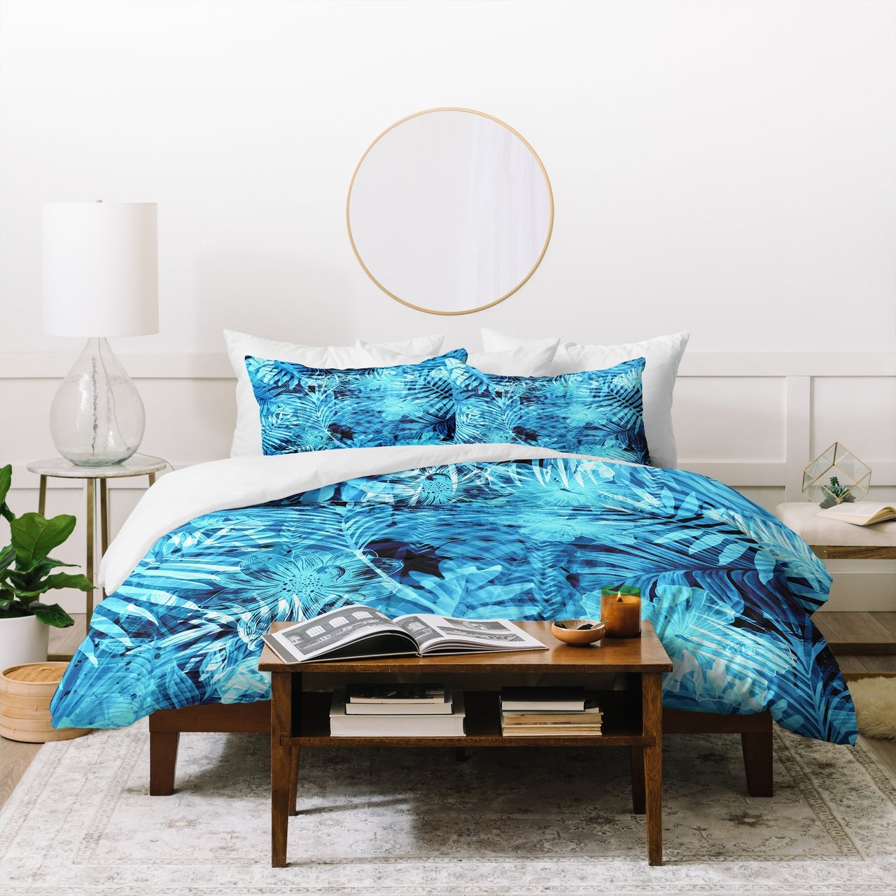 Marta Barragan Camarasa Blue tropical jungle Duvet Cover Bedding Sets
