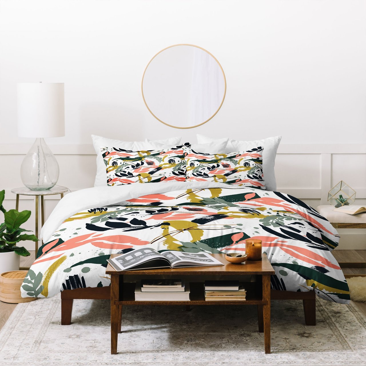 Marta Barragan Camarasa Brushstrokes of nature I Duvet Cover